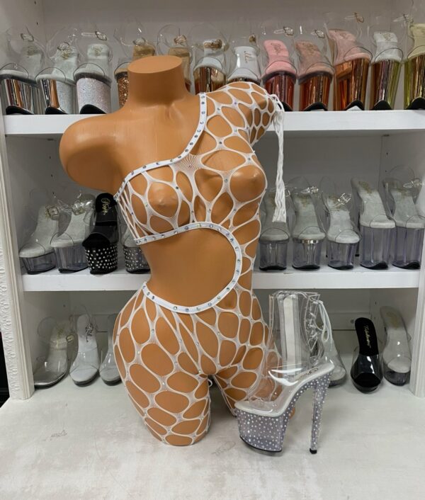 Pothole Bodystocking with Rhinestones