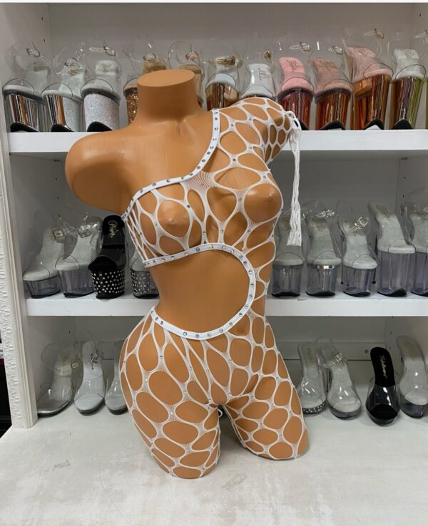 Pothole Bodystocking with Rhinestones - Image 2