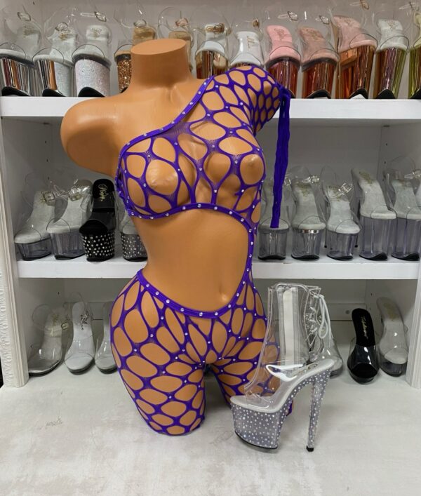 Pothole Bodystocking with Rhinestones - Image 9
