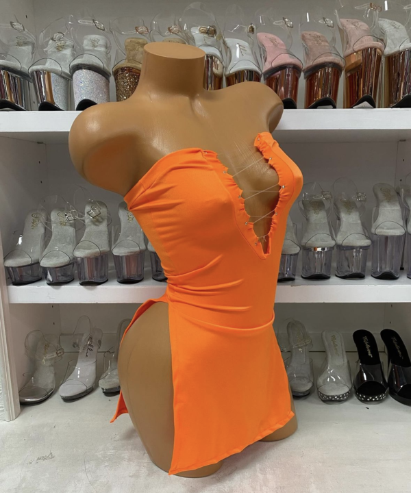 Lace Up Tube Dress - Image 27