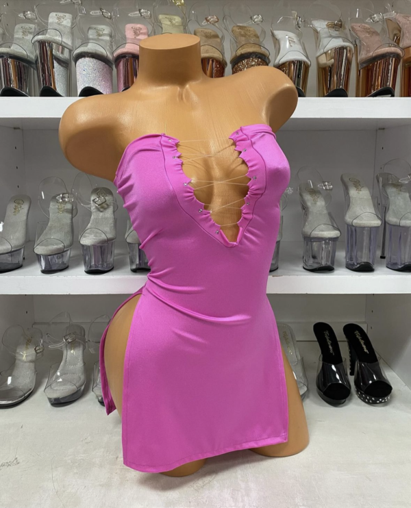 Lace Up Tube Dress - Image 7