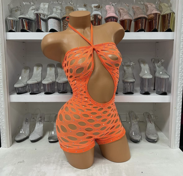 Pothole Rhinestone Romper - Image 10