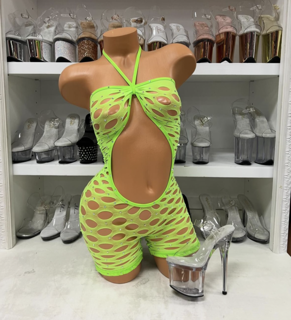 Pothole Rhinestone Romper - Image 17