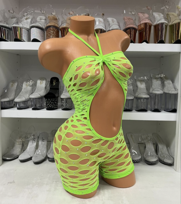 Pothole Rhinestone Romper - Image 19