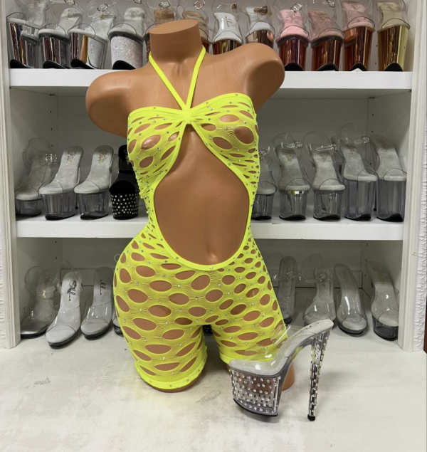 Pothole Rhinestone Romper - Image 21