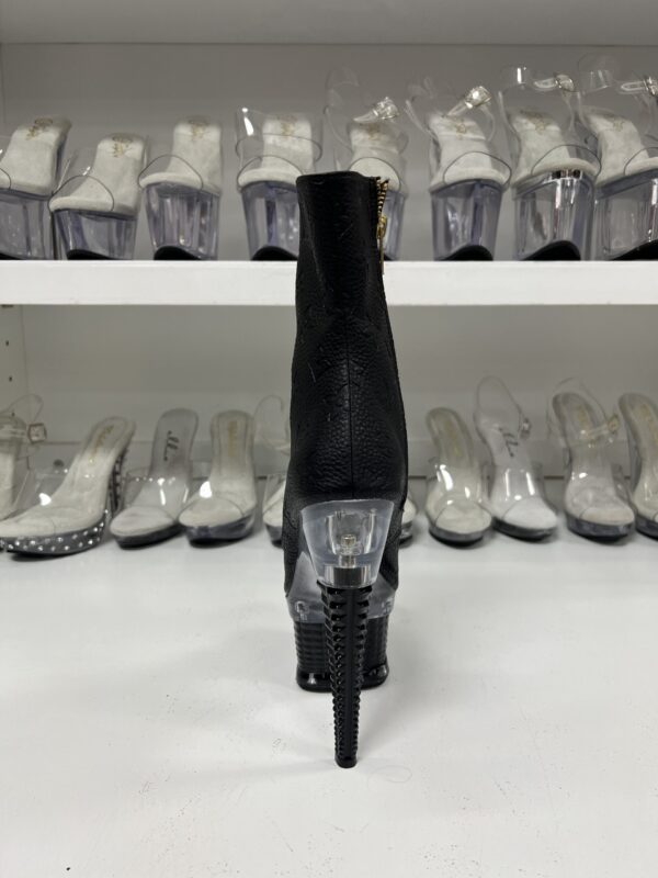 Inspired LV Black 7"inch Bootie - Image 3