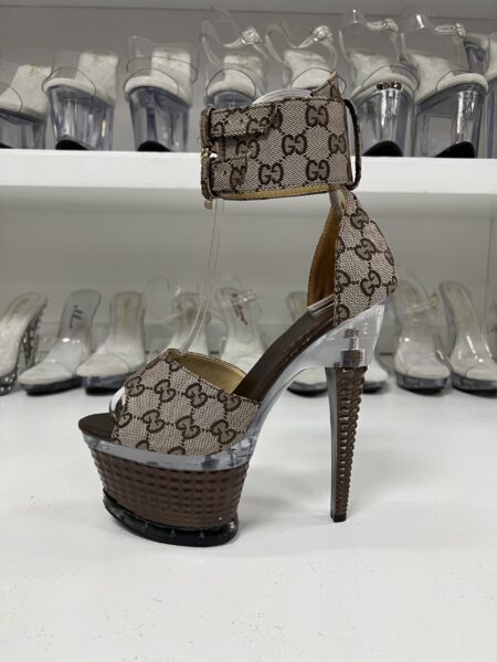 Inspired Brown Ankle Strap 7" Stiletto
