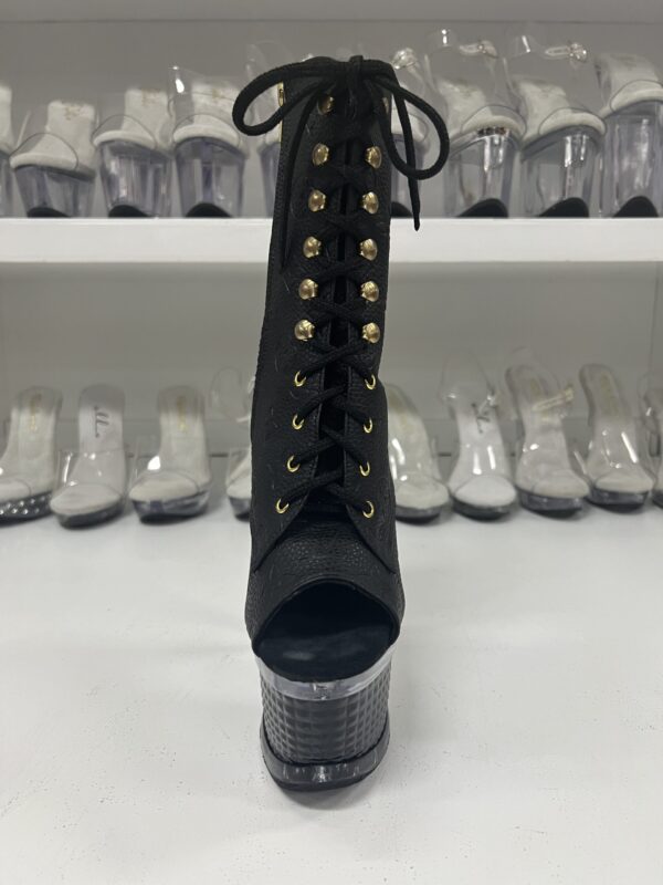 Inspired LV Black 7"inch Bootie - Image 4