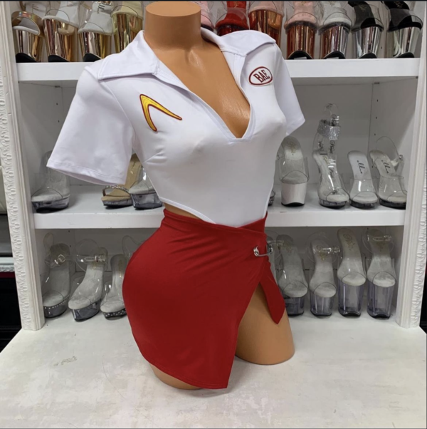 Secret Menu Sexy Fast Food Employee Costume - Image 3