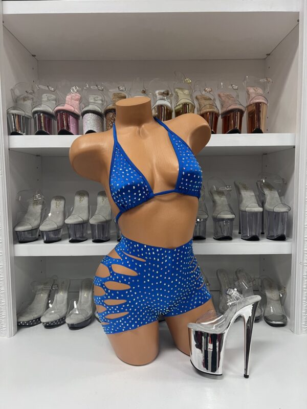 Solid Cut Short Triangle Top Rhinestone Set - Image 44