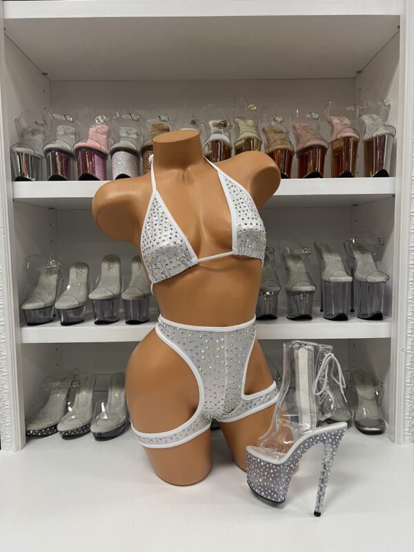 Solid Layla Rhinestone Wrapped Short Set - Image 36