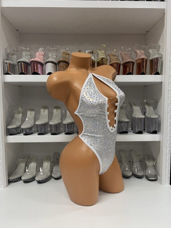 Lexi Solid Rhinestone Romper - Image 8