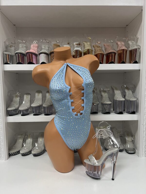 Lexi Solid Rhinestone Romper - Image 10