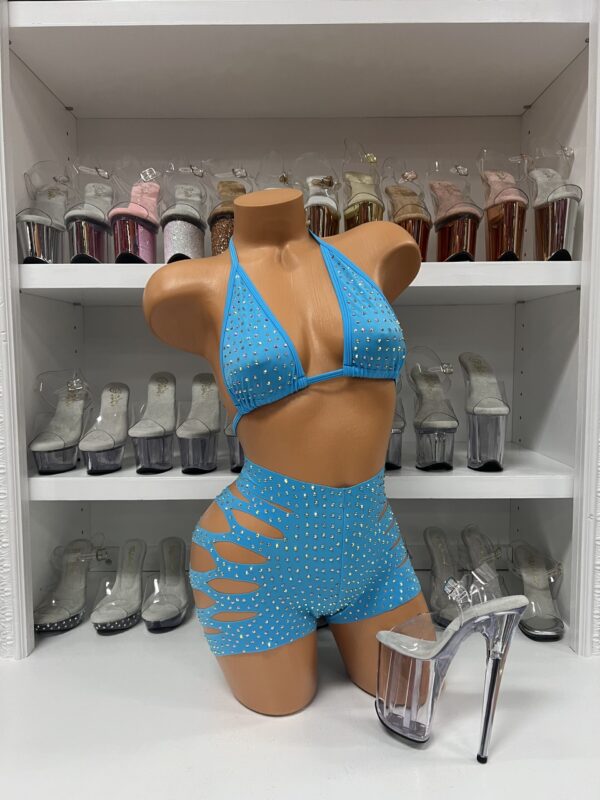 Solid Cut Short Triangle Top Rhinestone Set - Image 48