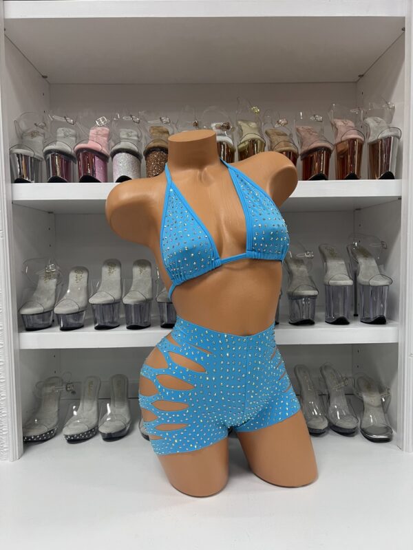 Solid Cut Short Triangle Top Rhinestone Set - Image 49