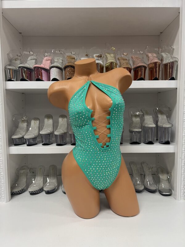 Lexi Solid Rhinestone Romper - Image 15