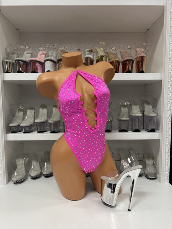 Lexi Solid Rhinestone Romper - Image 18