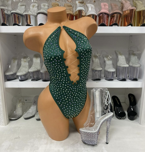 Lexi Solid Rhinestone Romper - Image 22
