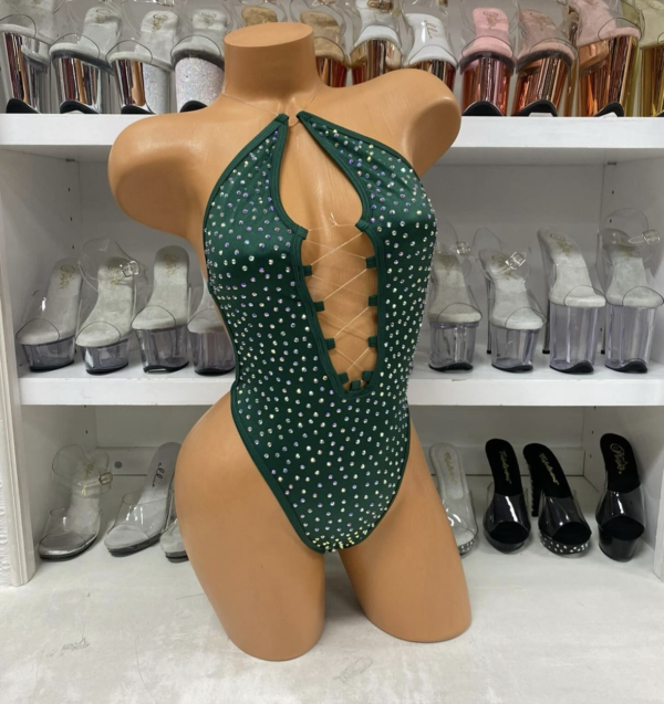Lexi Solid Rhinestone Romper - Image 23