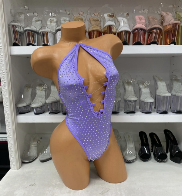 Lexi Solid Rhinestone Romper - Image 31