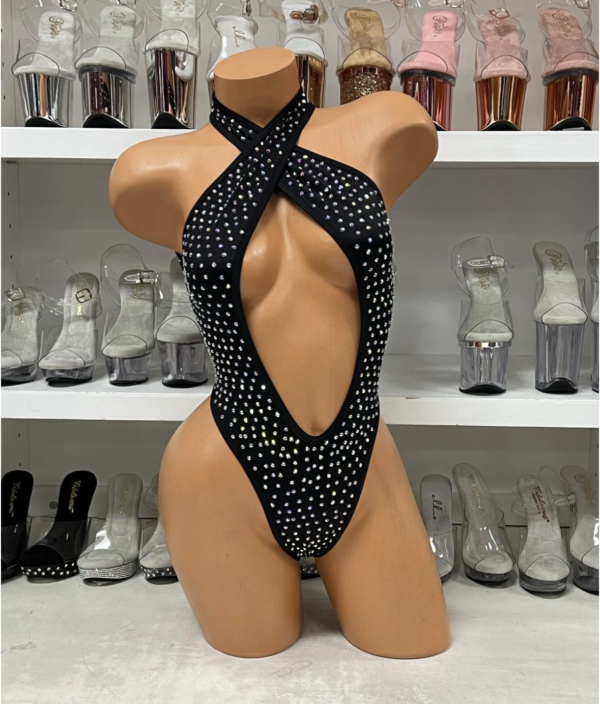 Belle Solid Rhinestone Romper - Image 30