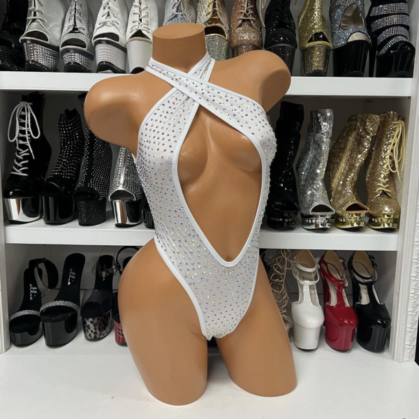 Belle Solid Rhinestone Romper - Image 34