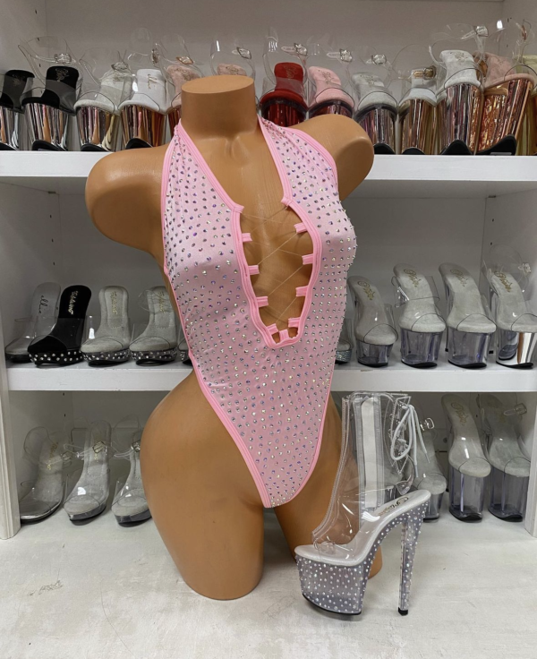 Lexi Solid Rhinestone Romper - Image 38