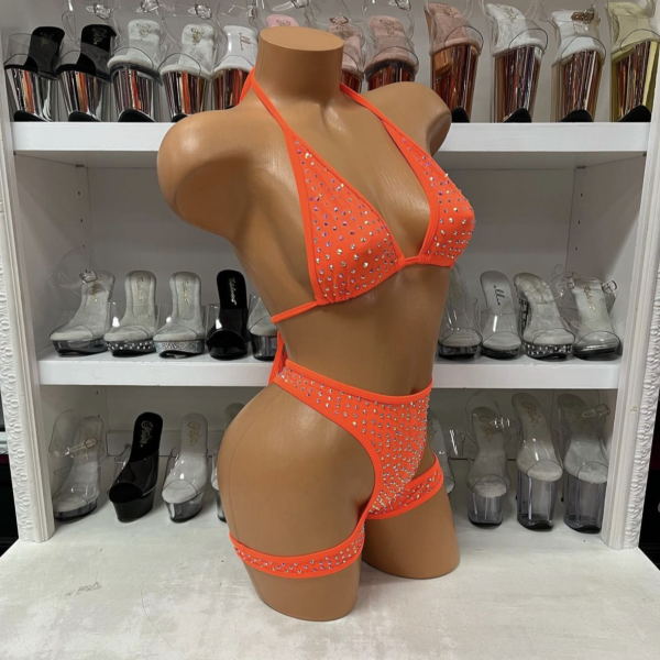 Solid Layla Rhinestone Wrapped Short Set - Image 8