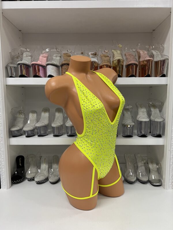 Solid Rhinestone Nova Leg Wrap Romper - Image 26