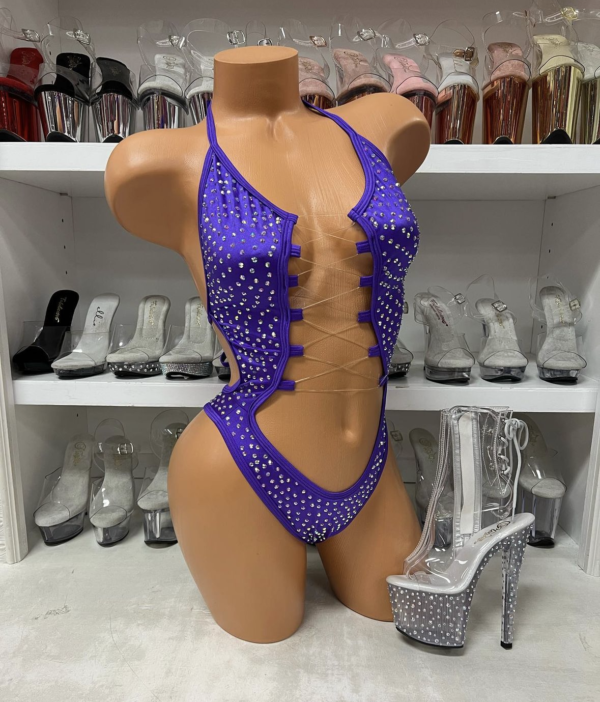 Rosie Solid Rhinestone Romper