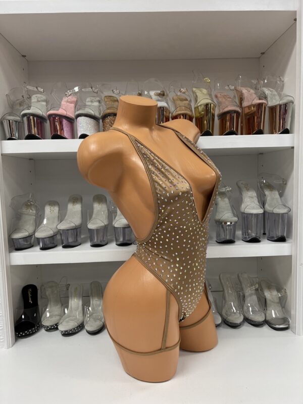 Solid Rhinestone Nova Leg Wrap Romper - Image 18