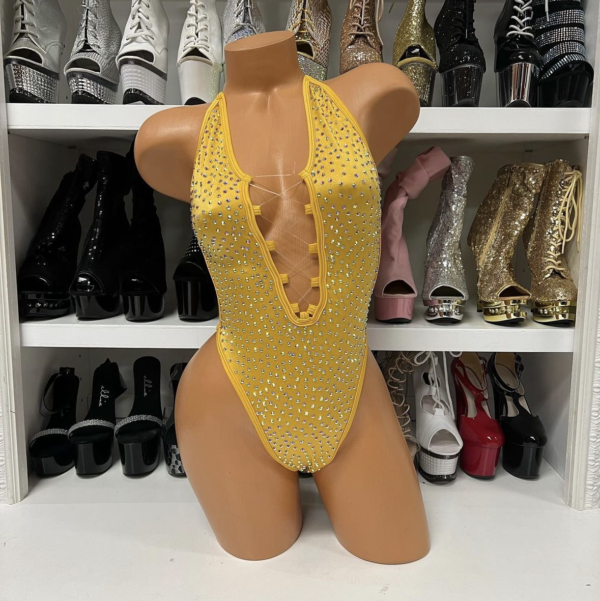 Lexi Solid Rhinestone Romper - Image 47
