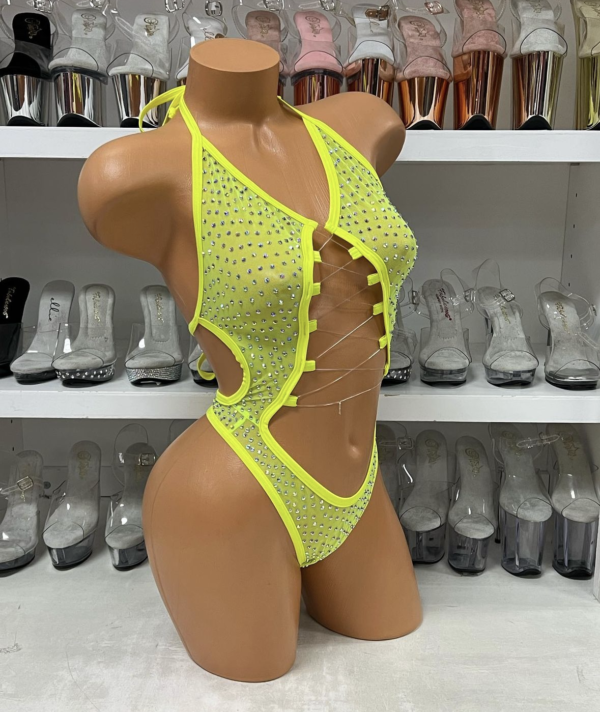 Rosie Solid Rhinestone Romper - Image 7