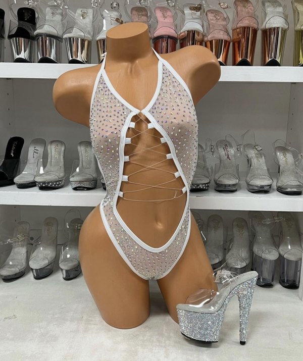 Rosie Mesh Rhinestone Romper