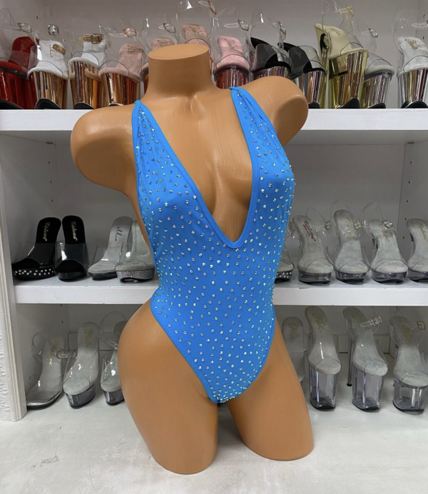 Nova Solid Rhinestone Romper - Image 16