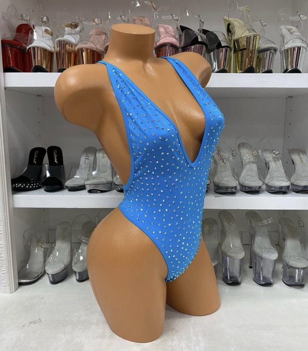 Nova Solid Rhinestone Romper - Image 17