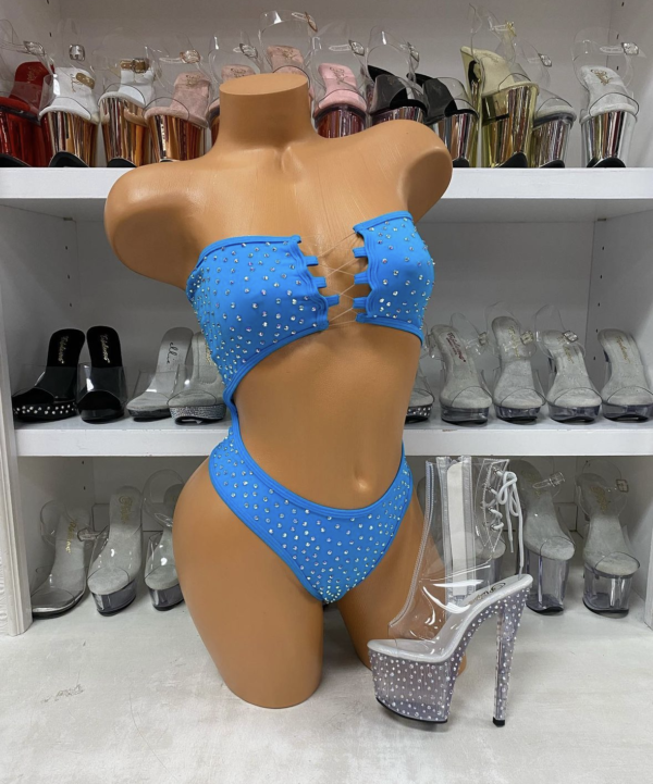 Daisy Solid Rhinestone Romper - Image 5