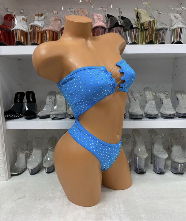 Daisy Solid Rhinestone Romper - Image 7