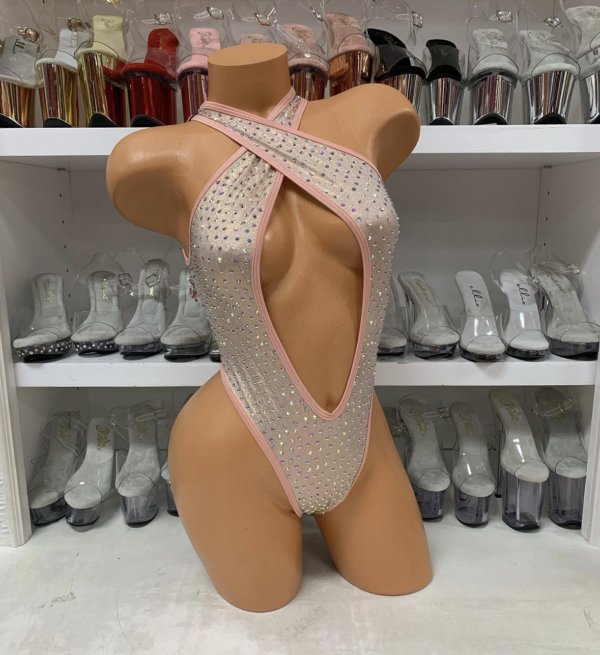 Belle Solid Rhinestone Romper - Image 46