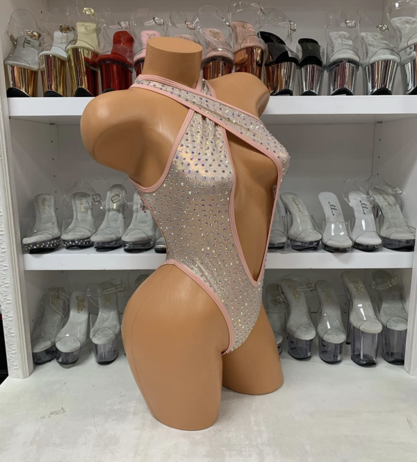 Belle Solid Rhinestone Romper - Image 47