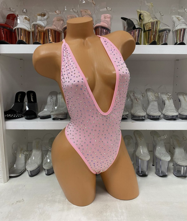 Nova Solid Rhinestone Romper - Image 12
