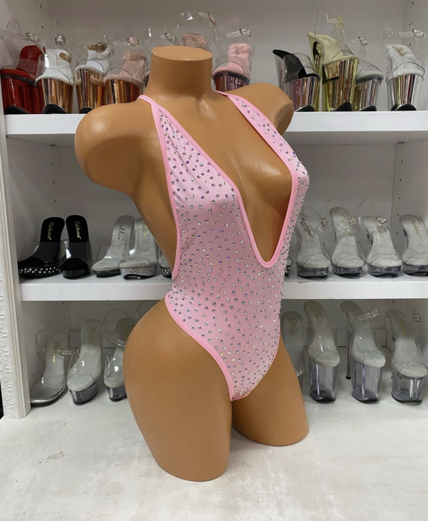 Nova Solid Rhinestone Romper - Image 13