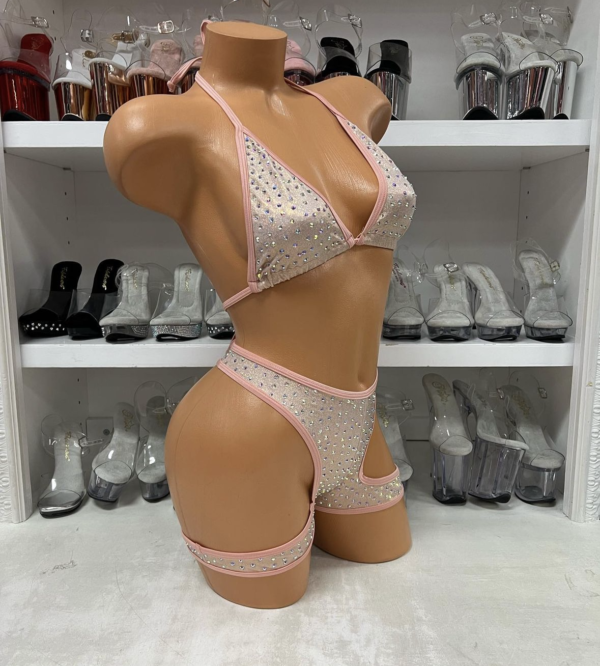 Solid Layla Rhinestone Wrapped Short Set - Image 16