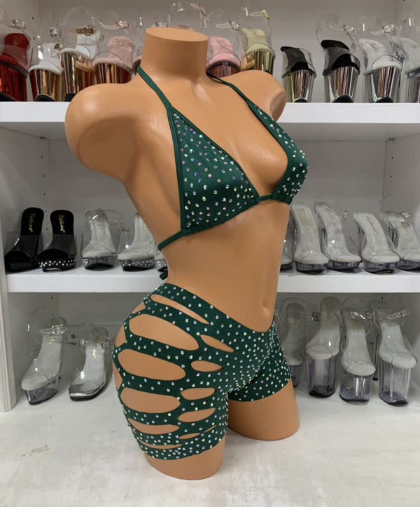 Solid Cut Short Triangle Top Rhinestone Set - Image 10