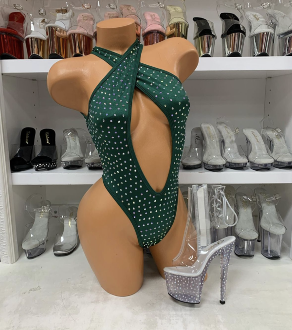 Belle Solid Rhinestone Romper - Image 49
