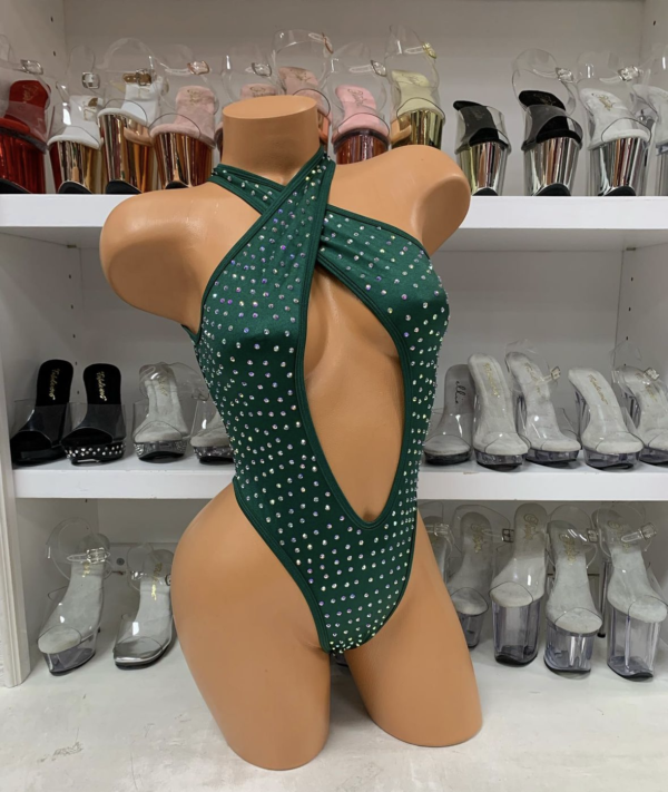 Belle Solid Rhinestone Romper - Image 50