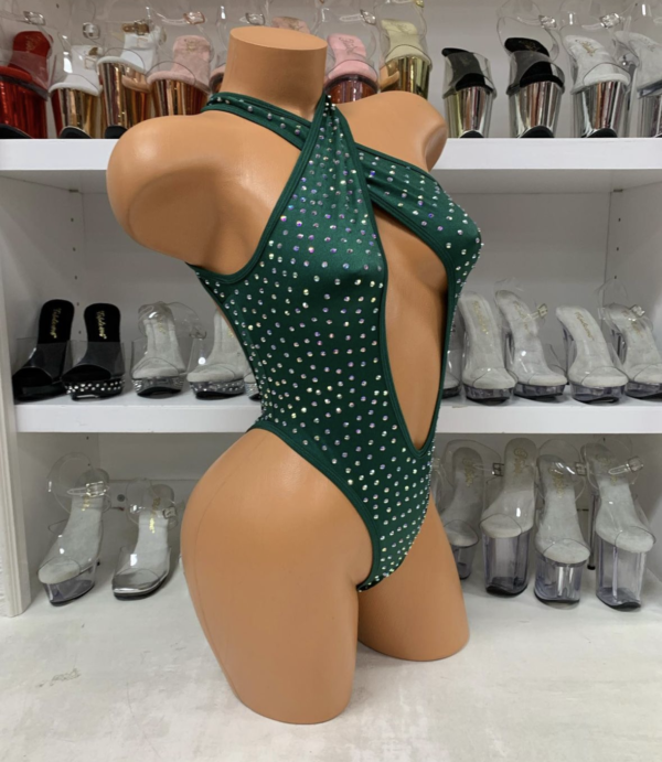 Belle Solid Rhinestone Romper - Image 51