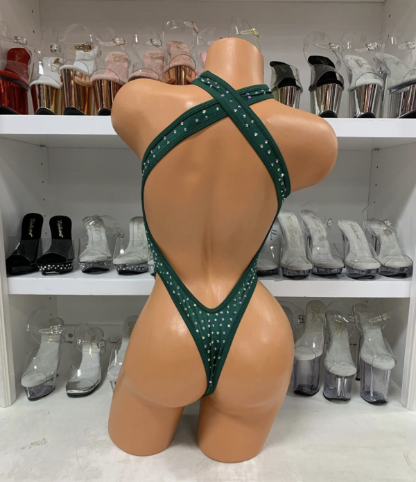 Belle Solid Rhinestone Romper - Image 52