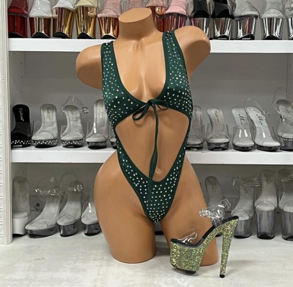 Angel Solid Rhinestone Romper - Image 43