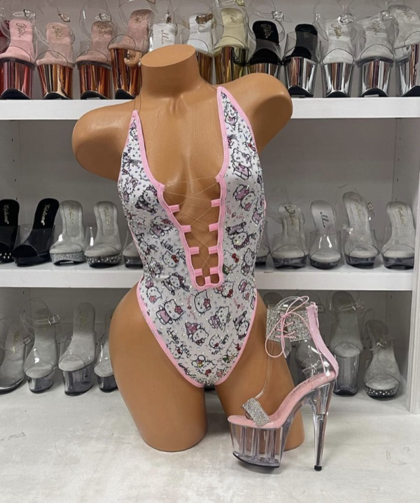 Lexi Pattern Rhinestone Romper - Image 5